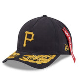 Pittsburgh Pirates x Alpha Industries A-Frame 9FORTY Adjustable Hat Black