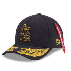 St. Louis Cardinals x Alpha Industries A-Frame 9FORTY Adjustable Hat Black