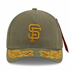 San Francisco Giants x Alpha Industries A-Frame 9FORTY Adjustable Hat Olive