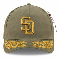 San Diego Padres x Alpha Industries A-Frame 9FORTY Adjustable Hat Olive
