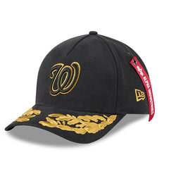 Washington Nationals x Alpha Industries A-Frame 9FORTY Adjustable Hat Black
