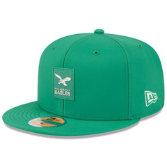 Philadelphia Eagles New Era 2025 Sideline Throwback 59FIFTY Fitted Hat - Kelly Green cheap