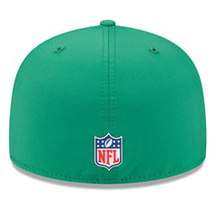 Philadelphia Eagles New Era 2025 Sideline Throwback 59FIFTY Fitted Hat - Kelly Green cheap
