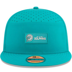 Miami Dolphins New Era 2025 Sideline Throwback Split Panel 9FIFTY Snapback Hat - Aqua discount