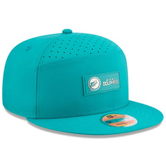 Miami Dolphins New Era 2025 Sideline Throwback Split Panel 9FIFTY Snapback Hat - Aqua discount