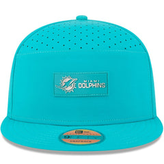 Miami Dolphins New Era 2025 Sideline Split Panel 9FIFTY Snapback Hat - Aqua cheap