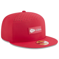 Kansas City Chiefs New Era 2025 Sideline Split Panel 9FIFTY Snapback Hat - Red discount