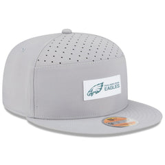 Philadelphia Eagles New Era 2025 Sideline Split Panel 9FIFTY Snapback Hat - Gray on sale