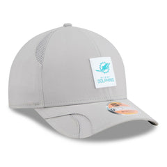Miami Dolphins New Era 2025 Sideline M-Crown 9FORTY Adjustable Hat - Gray discount