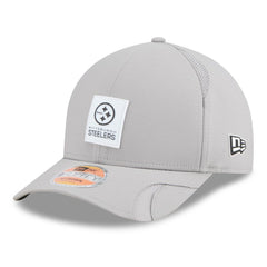 Pittsburgh Steelers New Era 2025 Sideline M-Crown 9FORTY Adjustable Hat - Gray on sale