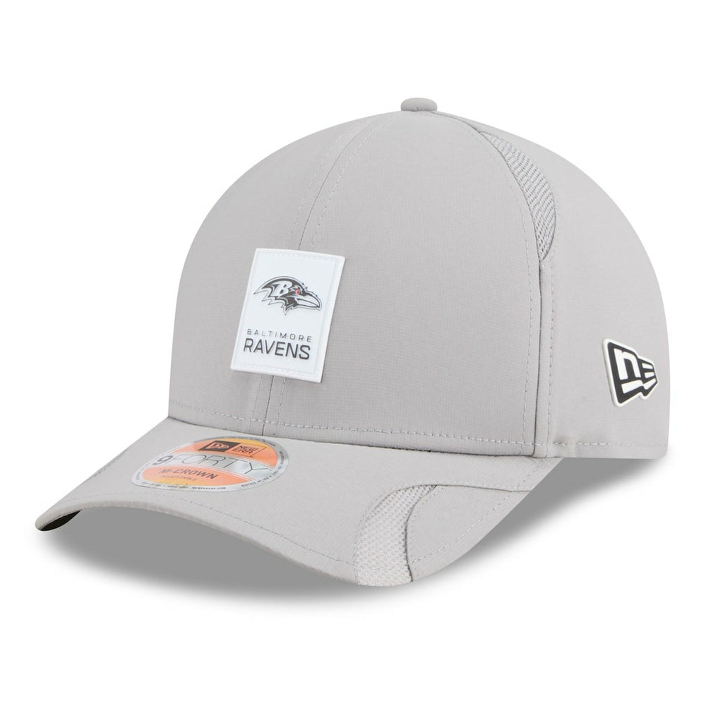 Baltimore Ravens New Era 2025 Sideline M-Crown 9FORTY Adjustable Hat - Gray cheap