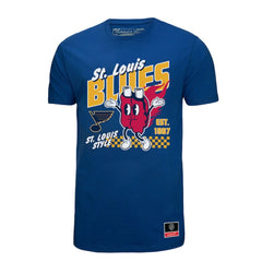 St. Louis Blues Mitchell & Ness Local Food T-Shirt - Blue T-shirts
