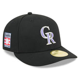 Colorado Rockies Baseball Hall of Fame 59FIFTY Low Profile Fitted Hat Black