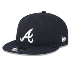 Atlanta Braves Baseball Hall of Fame Retro Crown 9FIFTY Adjustable Hat Navy
