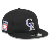 Colorado Rockies Baseball Hall of Fame Retro Crown 9FIFTY Adjustable Hat Black