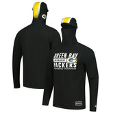 Green Bay Packers New Era Functional Fandom Balaclava Helmet Stripe Tri-Blend Hoodie - Black discount