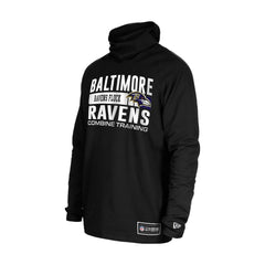 Baltimore Ravens New Era Functional Fandom Balaclava Helmet Stripe Tri-Blend Hoodie - Black discount