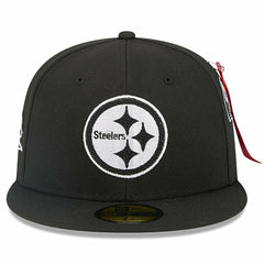 Pittsburgh Steelers New Era x Alpha Industries 59FIFTY Fitted Hat - Black sale