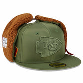 Kansas City Chiefs New Era x Alpha Industries Dog Ears 59FIFTY Fitted Hat - Olive discount