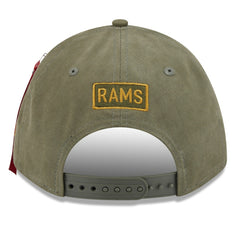 Los Angeles Rams New Era x Alpha Industries A-Frame 9FORTY Adjustable Hat - Olive online