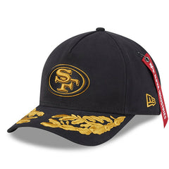 San Francisco 49ers New Era x Alpha Industries A-Frame 9FORTY Adjustable Hat - Black sale