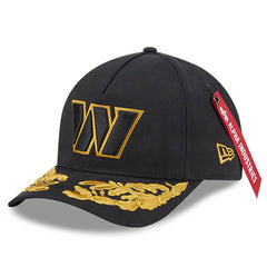 Washington Commanders New Era x Alpha Industries A-Frame 9FORTY Adjustable Hat - Black for sale