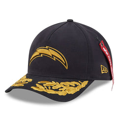 Los Angeles Chargers New Era x Alpha Industries A-Frame 9FORTY Adjustable Hat - Black discount