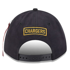 Los Angeles Chargers New Era x Alpha Industries A-Frame 9FORTY Adjustable Hat - Black discount