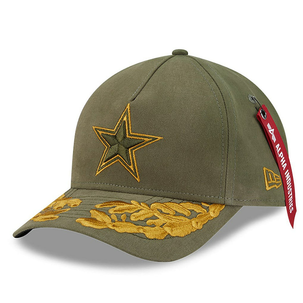 Dallas Cowboys New Era x Alpha Industries A-Frame 9FORTY Adjustable Hat - Olive outlet