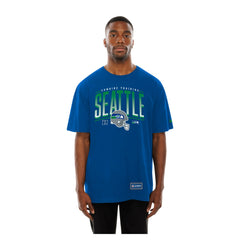 Seattle Seahawks New Era Combine Authentic Training Throwback T-Shirt - College Navy sale