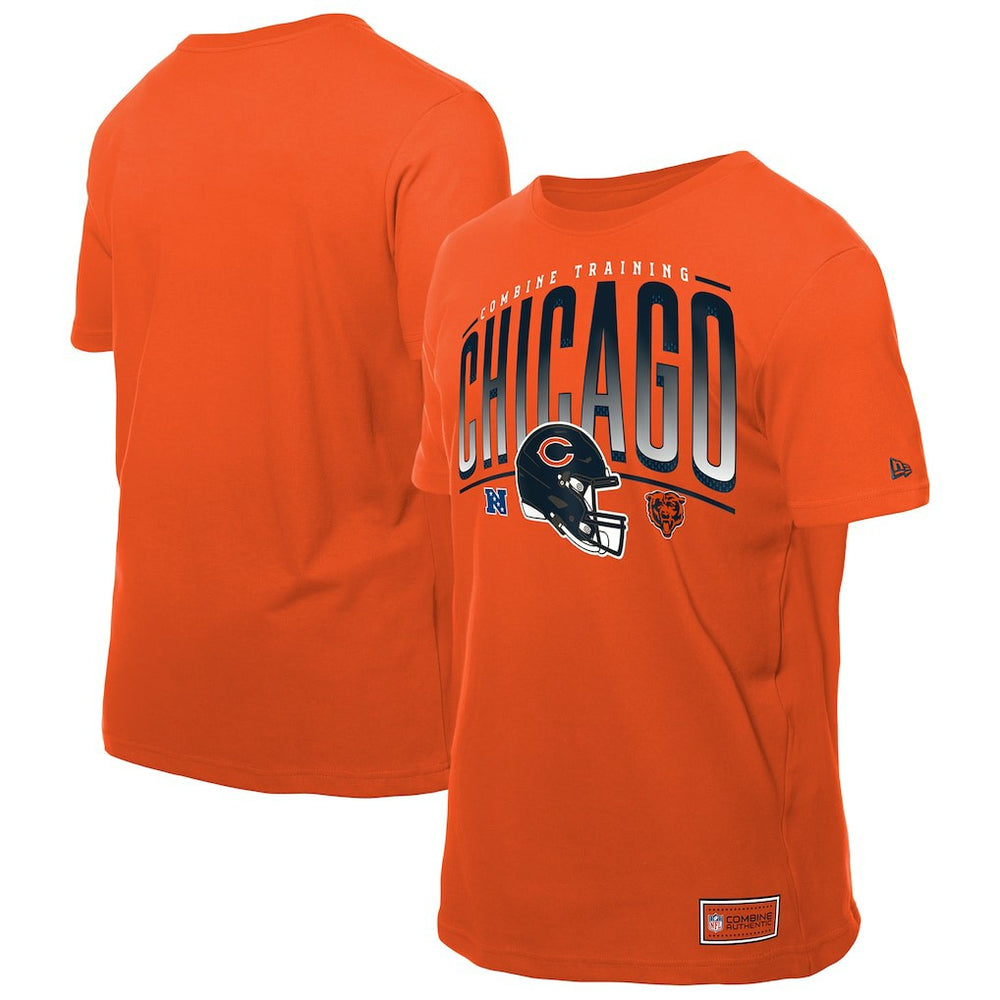 Chicago Bears New Era Combine Authentic Helmet T-Shirt - Orange online