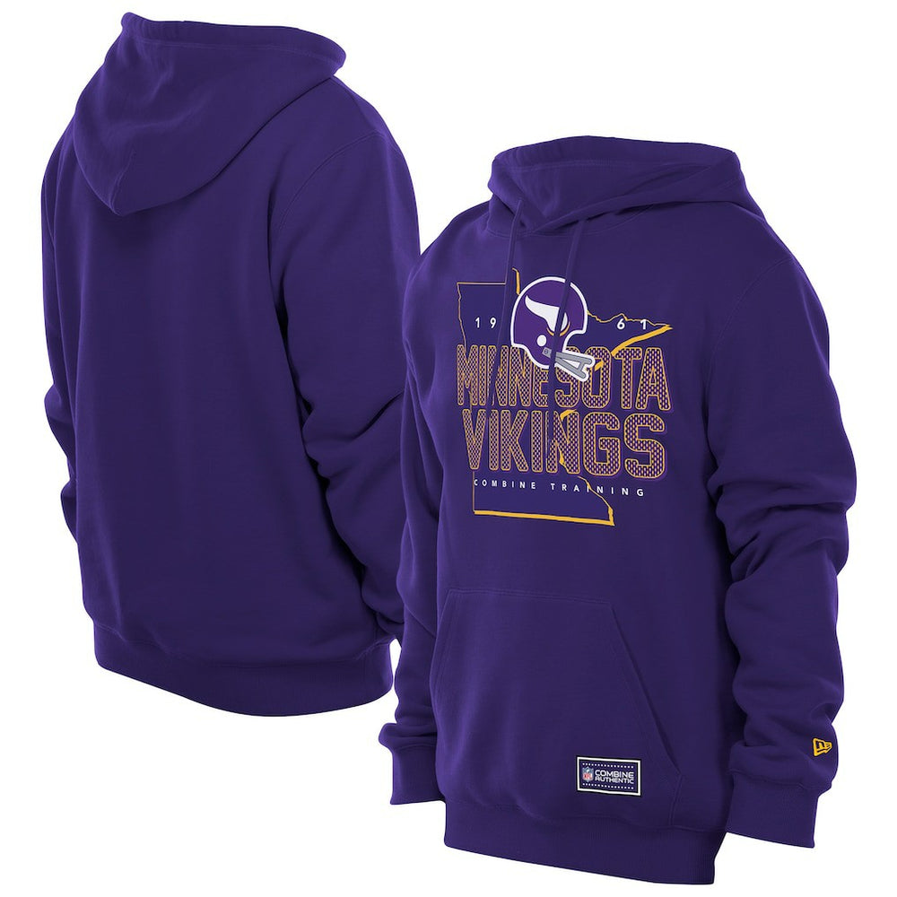 Minnesota Vikings New Era Combine Authentic Local State Throwback Hoodie - Purple for sale