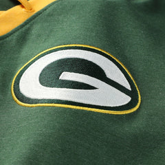 Green Bay Packers New Era Women's Plus Size Throwback Lace-Up Long Sleeve T-Shirt - Green online