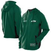 New York Jets New Era Combine Authentic Raglan Scuba Full-Zip Hoodie - Green for sale