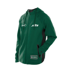New York Jets New Era Combine Authentic Raglan Scuba Full-Zip Hoodie - Green for sale