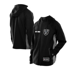 Las Vegas Raiders New Era Combine Authentic Raglan Scuba Full-Zip Hoodie - Black outlet