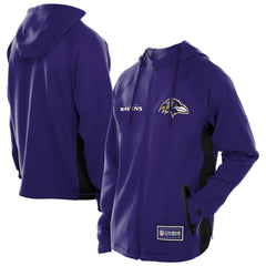 Baltimore Ravens New Era Combine Authentic Raglan Scuba Full-Zip Hoodie - Purple for sale