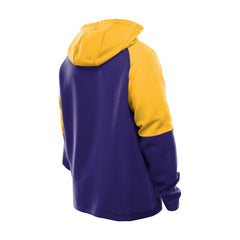 Minnesota Vikings New Era Combine Authentic Color Block Raglan Pullover Hoodie - Purple on sale