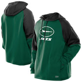 New York Jets New Era Combine Authentic Color Block Raglan Pullover Hoodie - Green online