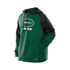New York Jets New Era Combine Authentic Color Block Raglan Pullover Hoodie - Green online