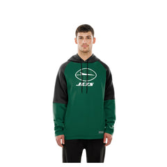 New York Jets New Era Combine Authentic Color Block Raglan Pullover Hoodie - Green online