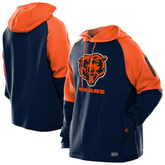 Chicago Bears New Era Combine Authentic Color Block Raglan Pullover Hoodie - Navy outlet