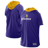 Minnesota Vikings New Era Combine Authentic Hooded Raglan Short-Sleeve T-Shirt - Purple on sale