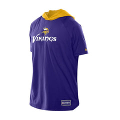 Minnesota Vikings New Era Combine Authentic Hooded Raglan Short-Sleeve T-Shirt - Purple on sale