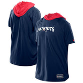 New England Patriots New Era Combine Authentic Hooded Raglan Short-Sleeve T-Shirt - Navy discount