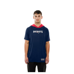 New England Patriots New Era Combine Authentic Hooded Raglan Short-Sleeve T-Shirt - Navy discount