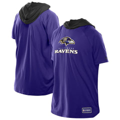 Baltimore Ravens New Era Combine Authentic Hooded Raglan Short-Sleeve T-Shirt - Purple for sale