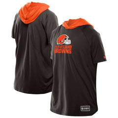 Cleveland Browns New Era Combine Authentic Hooded Raglan Short-Sleeve T-Shirt - Brown outlet