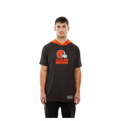 Cleveland Browns New Era Combine Authentic Hooded Raglan Short-Sleeve T-Shirt - Brown outlet