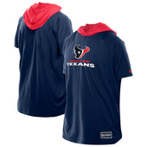 Houston Texans New Era Combine Authentic Hooded Raglan Short-Sleeve T-Shirt - Navy sale